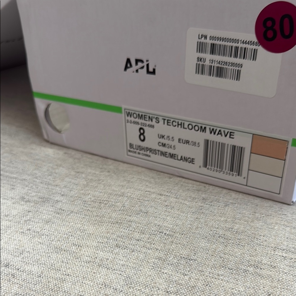 APL Pink Sneakers with Streamlined Design and Knit Upper - Picture 2 of 4